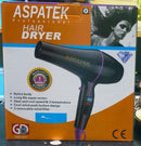 Aspatek GDB-5800 Professional Hair Dryer – 5800W High-Power Fast Drying, Heat & Speed Control for Salon & Home Use