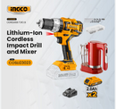 INGCO COSLI23023 Lithium-Ion Cordless 2-Pcs Combo Kit – Powerful Portable Power Tools Set