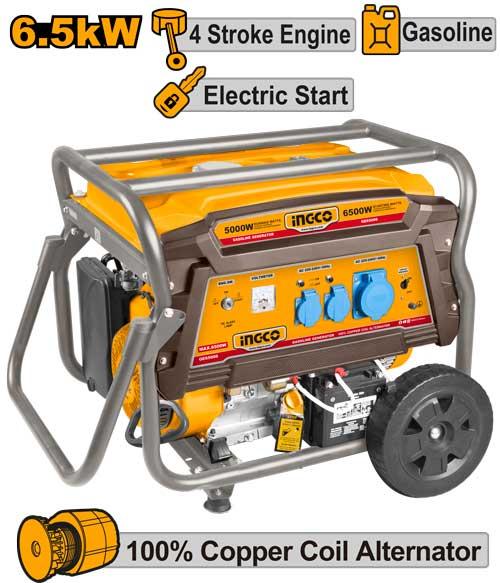Ingco GE65006 Gasoline Generator 6.5KW