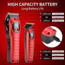Geemy GM-8046 2-in-1 Professional Hair Clipper & Trimmer Combo – Cordless Electric Grooming Kit
