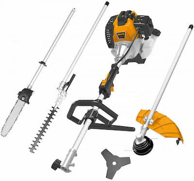 Ingco GMT55231 2-Stroke Gasoline Multi-Tools 52CC - Grass Cutter, Hedge Trimmer, Chainsaw IPT