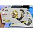 U&I UISW-8163 Gold Series Stainless Steel Smartwatch