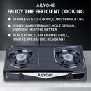 AILYONS GS013-2 Gas Stove Double Burner – Fast &amp; Efficient Cooking, Durable Build &amp; Easy Cleaning