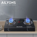 AILYONS GS014-1 Gas Stove Double Burner – Fast Cooking, Efficient Heat Distribution &amp; Durable Build