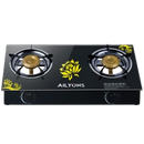 AILYONS GS014-5 2 Burner Gas Cooker Stainless Steel – Compact Design, Efficient Cooking &amp; Durable Build