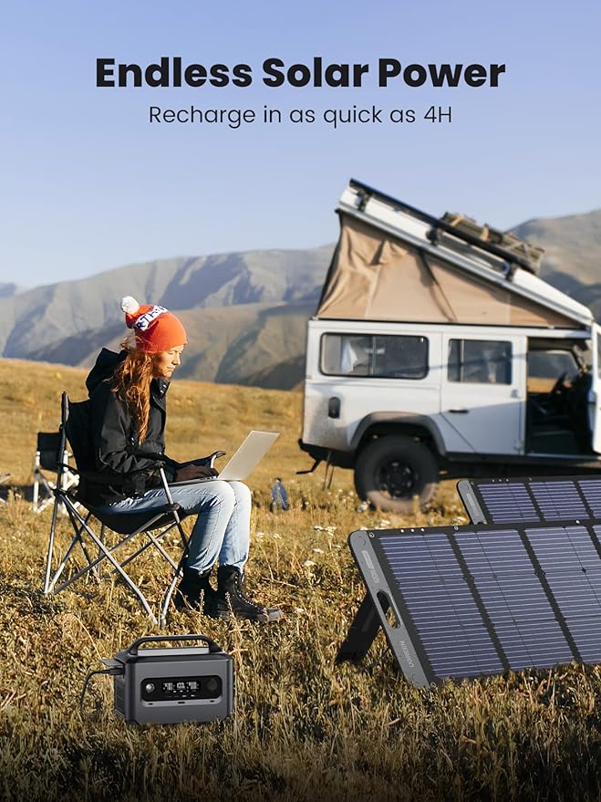 UGREEN PowerRoam Portable Power Station 680Wh | 600W UK - GS600 With Carrying Bag