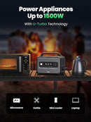 UGREEN PowerRoam Portable Power Station 680Wh | 600W UK - GS600 With Carrying Bag