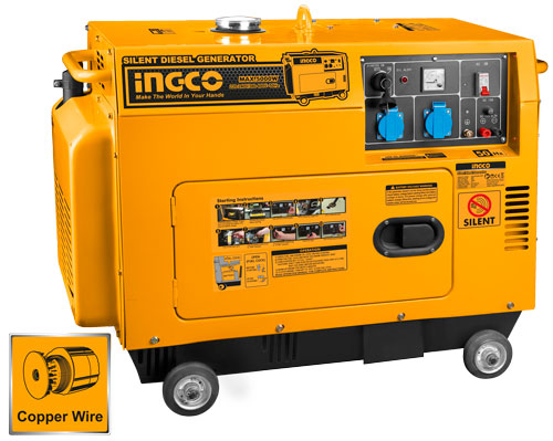 Ingco GSE50001 Single Phase Diesel Generator 5KW