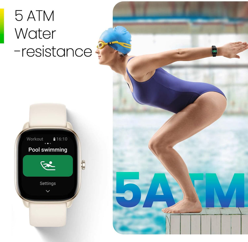 Amazfit GTS 4 Mini Smart Watch, Alexa Built-in, GPS, Fitness Tracker with 120+ Sport Modes, 15-Day Battery Life, Heart Rate Blood Oxygen Monitor, Android & iPhone Compatible