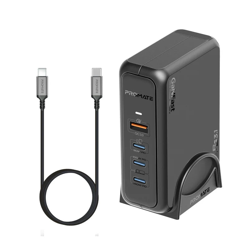 Promate GaNPort-140W GaNFast Charging Station 140W