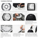 Godox P90H Parabolic Softbox for Bowens Mount – 90cm Deep Parabolic Studio Light Modifier for Professional Photography, Video Production, and Controlled Soft Lighting Applications