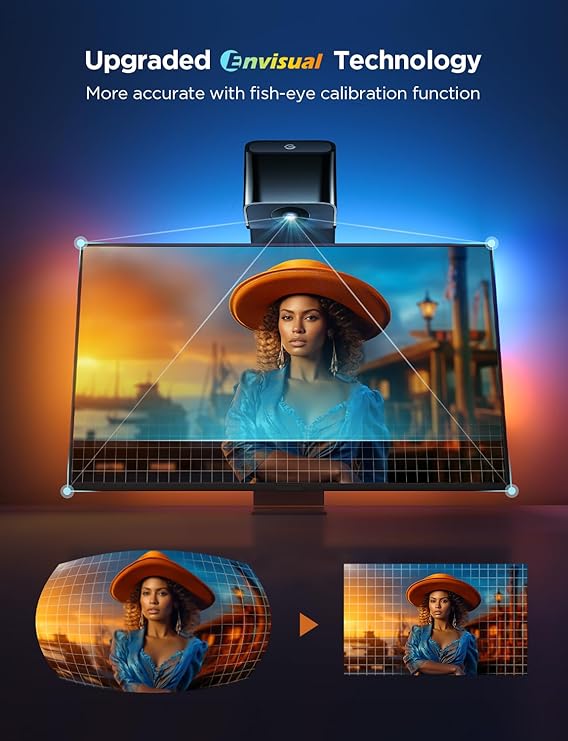 Govee TV Backlight 3 Lite with Fish-eye Correction Function Sync to 75-85 Inch