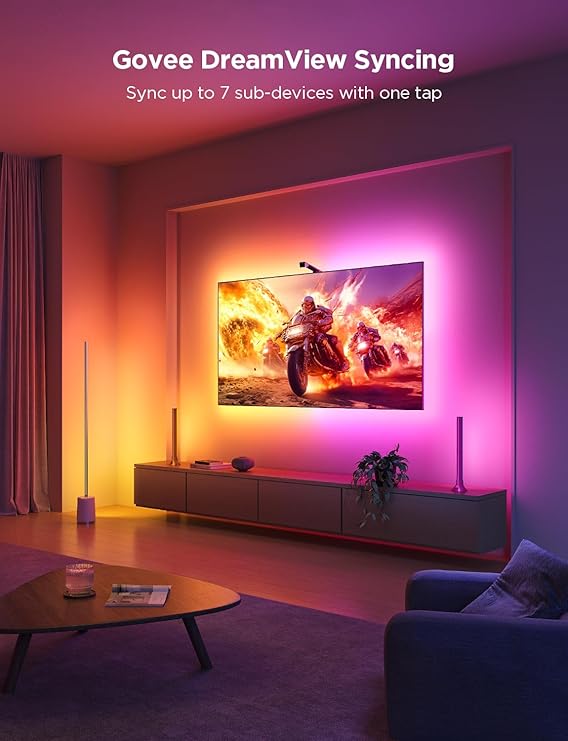 Govee TV Backlight 3 Lite with Fish-eye Correction Function Sync to 75-85 Inch