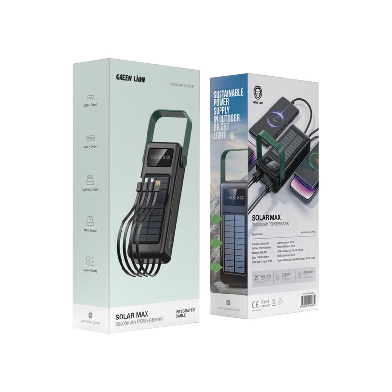Green Lion Solar Max 30000mAh Powerbank