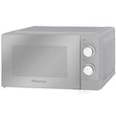 Hisense H20MOMS10, 20L Microwave- Stylish Mirror Glass Microwave with 360° Plate Rotation, Defrost Function, and Efficient Heating for Everyday Cooking