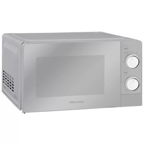 Hisense H20MOMS10, 20L Microwave- Stylish Mirror Glass Microwave with 360° Plate Rotation, Defrost Function, and Efficient Heating for Everyday Cooking