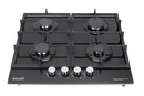 Bolesi H59-4006B 4-Burner Cast Iron Gas Hob 60x60cm with Gas Sensor – Safe, Efficient, Sleek Design for Kitchens