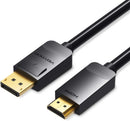 Vention HADBH DisplayPort to HDMI Cable 2M – Full HD 1080P Adapter Cable for PC, Laptop &amp; Monitor