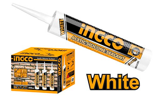 Ingco HASS01 Acetic Silicone Sealant (White)
