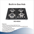 Bolesi HB46004 4 Gas Burner Tempered Glass Built-In Hob – Efficient Cooking, Durable &amp; Stylish Design