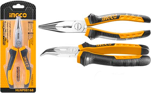 Ingco HBNP08168 Bent Nose Pliers 6 Inch