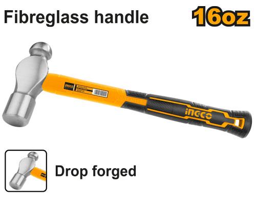 Ingco HBPHS8016 Ball Pein Hammer 16oz