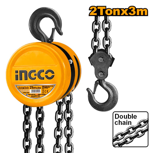 Ingco HCBK0102 Chain Block 2 Tonnes