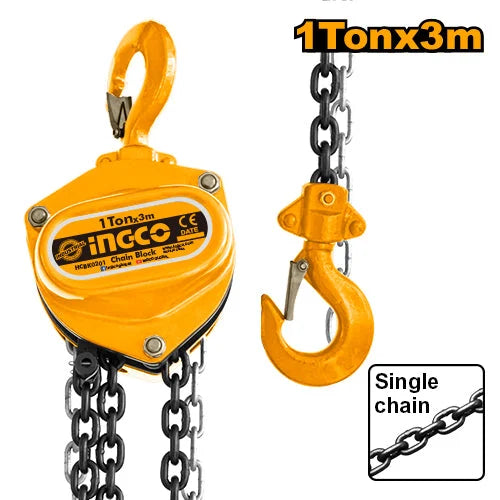 Ingco HCBK0201 Chain Block, 1 Ton