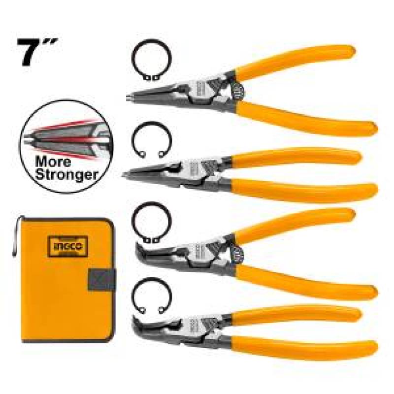 Ingco HCCPS26125 4 Pcs circlip pliers set