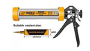 Ingco HCG0109 9-Inch Aluminum Caulking Gun – Heavy-Duty Sealant & Adhesive Applicator
