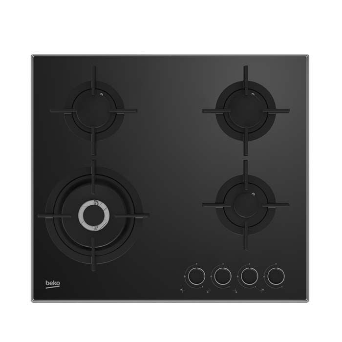 Beko HCLW64222S 60cm 3 Burners  + 1 Wok Built-in Dual Fuel Gas Cooker Hob