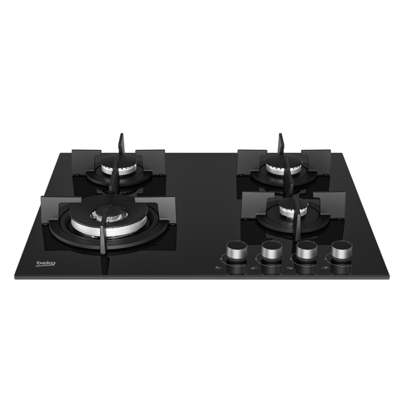 Beko HCLW64222S 60cm 3 Burners  + 1 Wok Built-in Dual Fuel Gas Cooker Hob