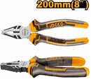 INGCO HCP08208 8” / 200mm Combination Pliers – Multi-Purpose Electrical & Mechanical Tool
