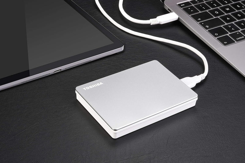 Toshiba 4TB Canvio Flex 2.5" Type-C Portable External Hard Drive - Compatible with Most USB-C and USB-A Devices; Smartphones, Mac, Windows, Tablets (HDTX140ESCCA)