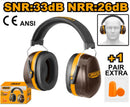 Ingco HEM3328 24dB Noise Cancelling Ear Muffs – Industrial Ear Defenders