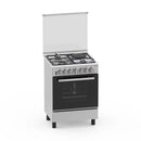 Hisense HF631GEES 60x60 Gas & Electric Cooker – Oven, 4 Burners, Stainless Steel, Energy Efficient, Home & Kitchen Use