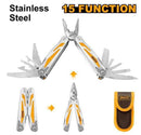 Ingco HFMFT0115 Foldable 15-in-1 Multi-Function Tool – Compact Stainless Steel Utility Tool for Home, Workshop & Outdoor Use