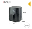 Kenwood HFP92.000BK 9L Airfryer 1500W – Rapid Air Technology, Healthy Frying & Large Capacity
