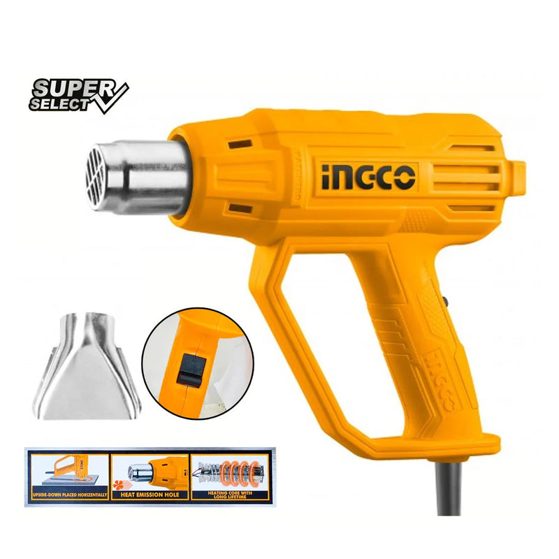 Ingco HG2000385 Heat Gun / Hot Air Gun 2000W