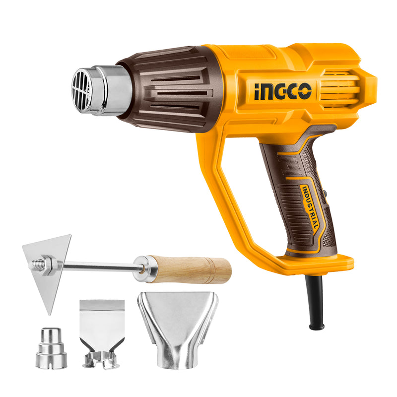 Ingco HG200078 Heat Gun - 2000W, Variable Temperature, Adjustable Airflow