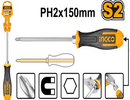 Ingco HGTS686150 Slotted Go-Through Screwdriver