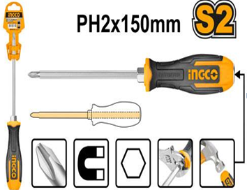 Ingco HGTS686150 Slotted Go-Through Screwdriver