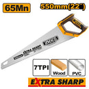 Ingco HHAS08550 22" (550mm) Hand Saw – Heavy Duty Wood & Metal Cutting Tool