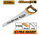 Ingco HHAS15450 Hand Saw 18″ (450mm) – Sharp Durable Wood Cutting Saw for Carpentry & Construction