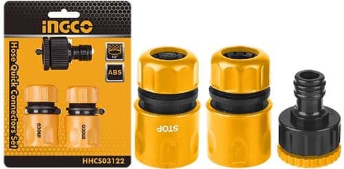 Ingco HHCS03122 Hose Pipe Quick Connector Set, 3pcs