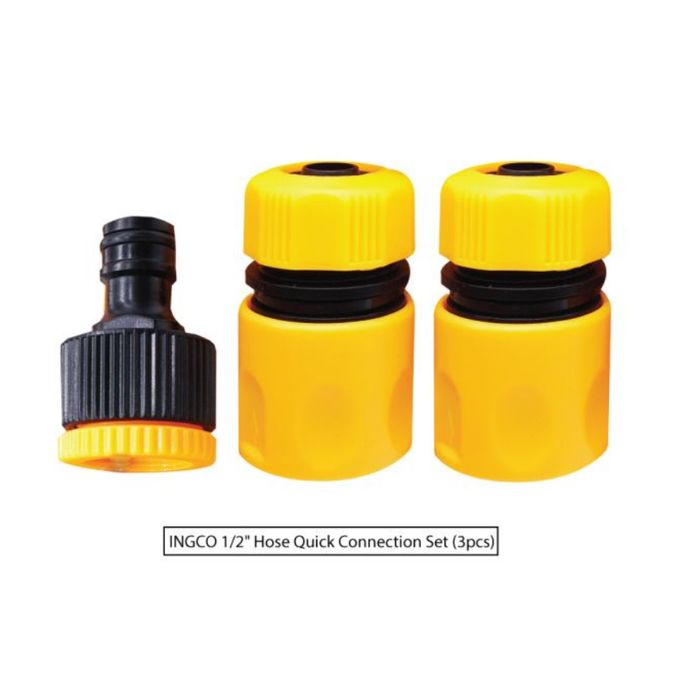 Ingco HHCS03122 Hose Pipe Quick Connector Set, 3pcs