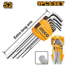 Ingco HHK11092 9-Piece S2 Steel Hex Key Set (Allen Keys) – Heavy Duty Metric Hand Tool for Mechanical & DIY Use