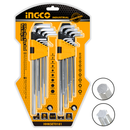 Ingco  HHKSET0181 18 Pcs hex key and torx key set