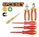 Ingco HKIST3061 6-Pcs Insulated Hand Tools Set - VDE 1000V Electrician Safety Kit