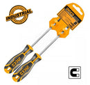 Ingco HKSD0248 2pcs Screwdriver Set – Durable Flat & Phillips Screwdrivers for Home & Workshop